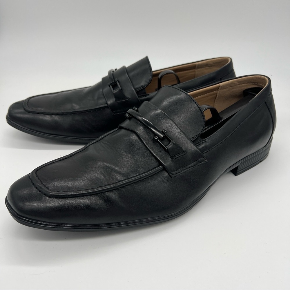 JF J. Ferrar Shadow Men's Black Loafers Dress Shoes Size 10 M Slip-on 754150 - Picture 3 of 11